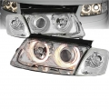 Μπροστινά Φανάρια Set Για Vw Passat 3B 96-00 Angel Eyes Χρωμίου H7/H7 Depo - Headlights - Xenon - Bulbs